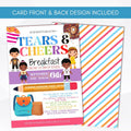 tears & cheers invite first day of school